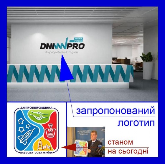 Логотип Дніпра — крок вперед і два назад