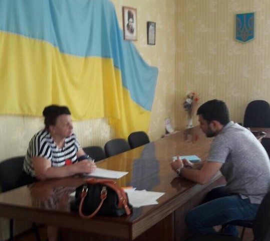 Депутат  облради від «Батьківщини»  Володимир Хорішко провів прийом громадян у  Синельниківському районі