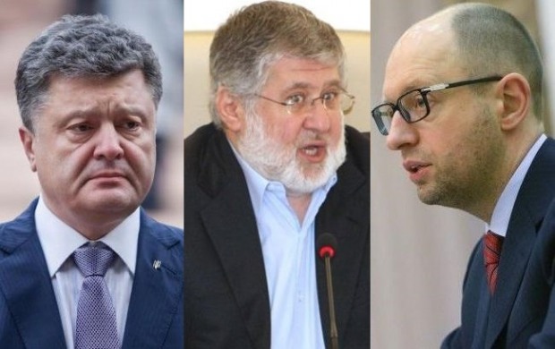 Яценюк открестился от обвинений Коломойского, а Порошенко молчит