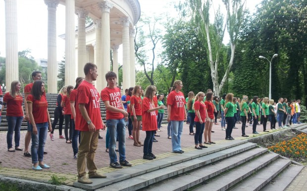 Днепропетровские студенты объединились вокруг спорта и мира в Украине!