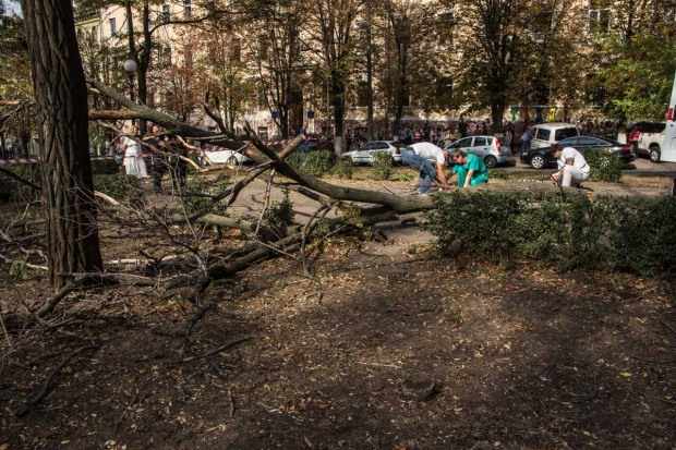 На центральном бульваре в Днепре погибла девушка от сломанной ветки