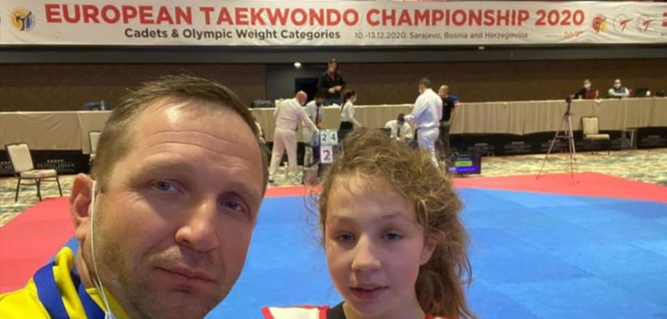 Юна спортсменка з Дніпра виборола “бронзу” на Чемпіонаті Європи з тхеквондо