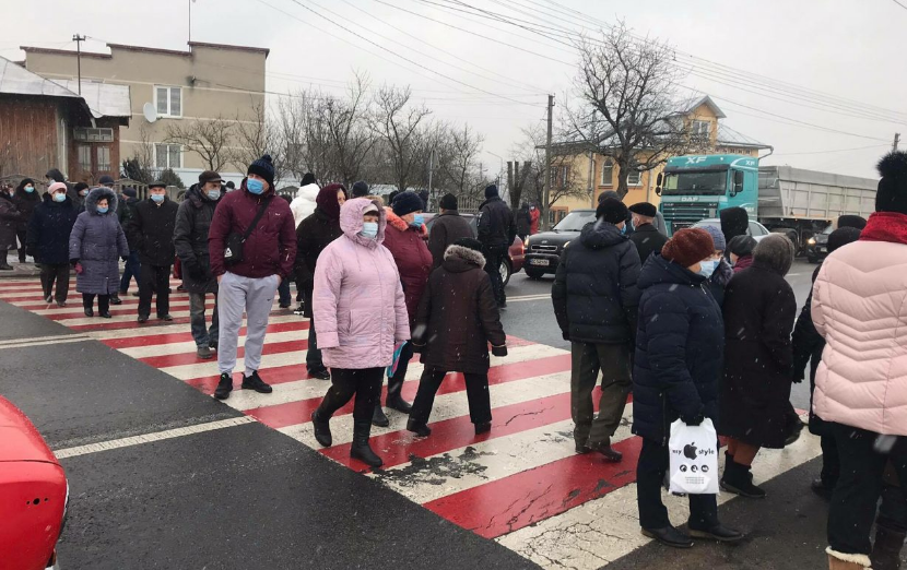 У Павлограді учасники “тарифного бунту” перекрили вулицю