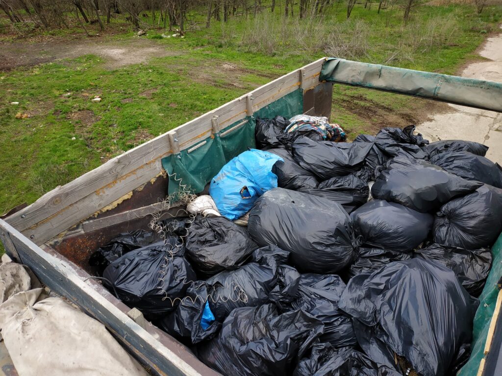 На Дніпропетровщині небайдужі громадяни прибрали стихійне звалище