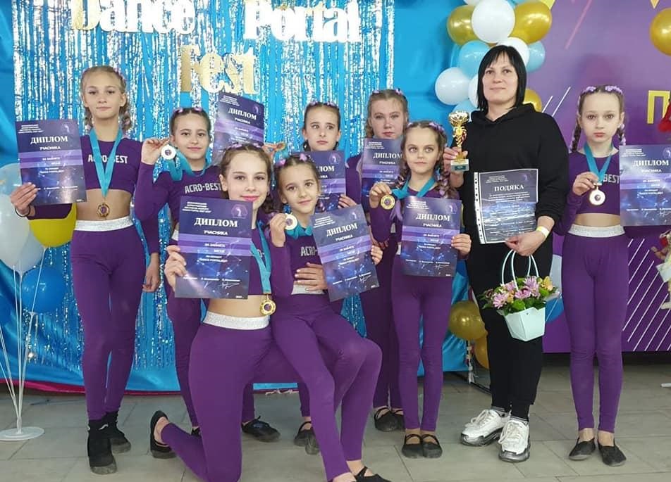 Новомосковські гімнасти здобули срібло на Всеукраїнському хореографічному фестивалі у Дніпрі