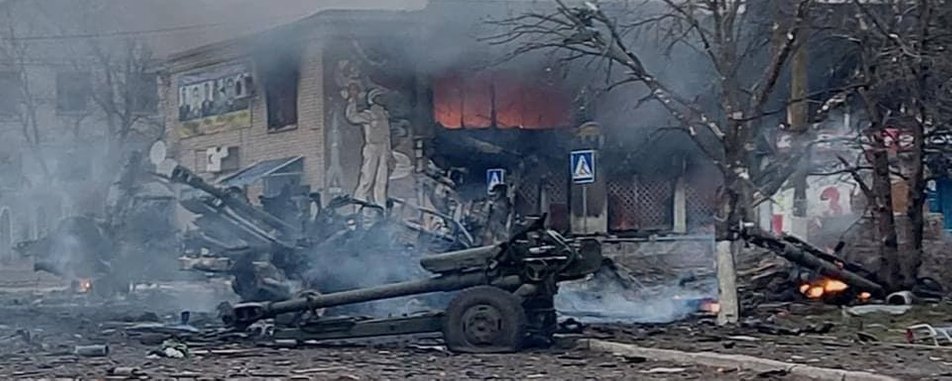 Украинские военные разбили колонну российской техники, которая ехала на Кривой Рог
