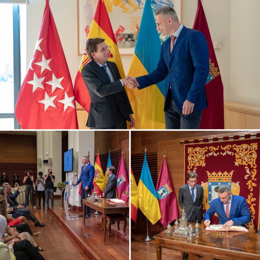 Кличко розповів меру Мадрида, навіщо росія вдається до провокацій, зокрема дипфейків