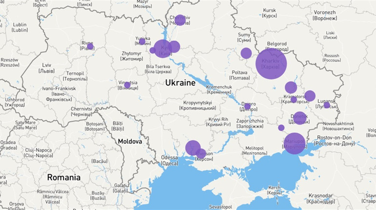 В Україні запустили Карту руйнувань: на ній вже 1500 зруйнованих об’єктів