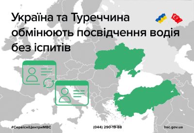 Між Україною та Туреччиною набула чинності Угода про взаємне визнання національних посвідчень водія