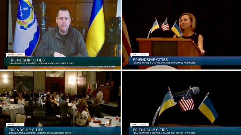 Дніпро та Гранд-Репідс (США) офіційно оголосили про дружбу між містами