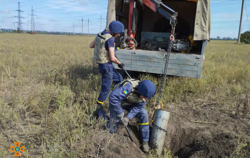 З початку року на Дніпропетровщині піротехніки знищили майже півтисячі вибухонебезпечних предметів
