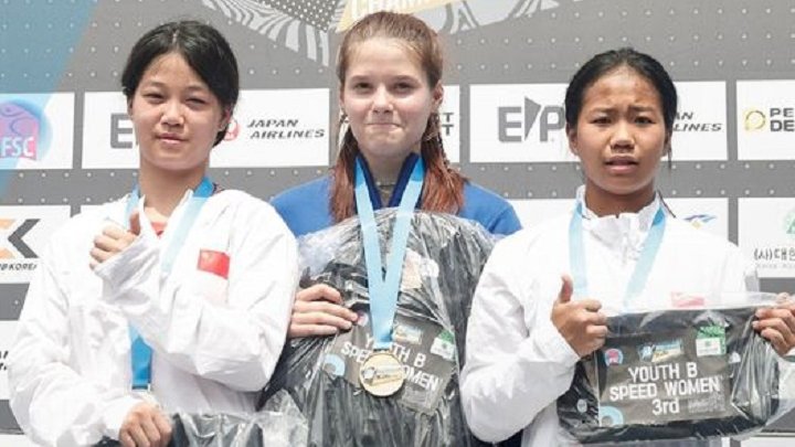 Скелелазка з Дніпра стала чемпіонкою світу серед молоді