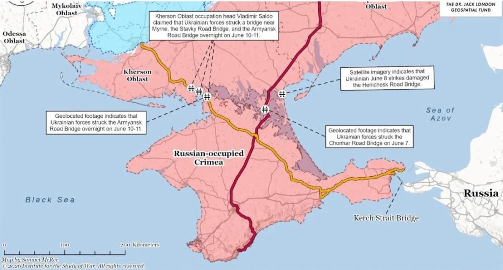 Україна б’є по мостах до Криму. Російська логістика на півдні опинилася під тиском